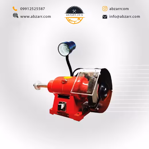 ماشین سنگ پرداخت 200 میلیمتر چراغ دار سه فاز محک مدل PGD 200-3/1 L (( اقساط یک ساله ))