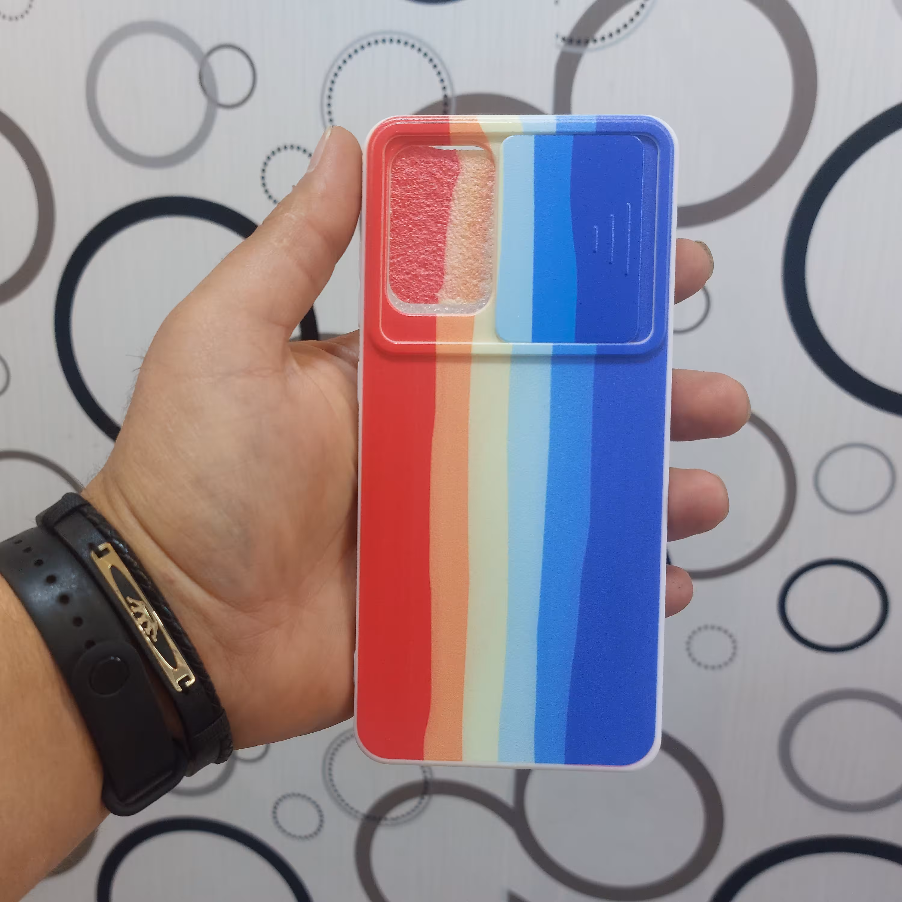 قاب A72 سامسونگ کاور اب رنگی A72 گارد درپوش دار A72 کیفیت از لحاظ استحکام بسیار بالا شیک درپوش کشوی دوربین دارد