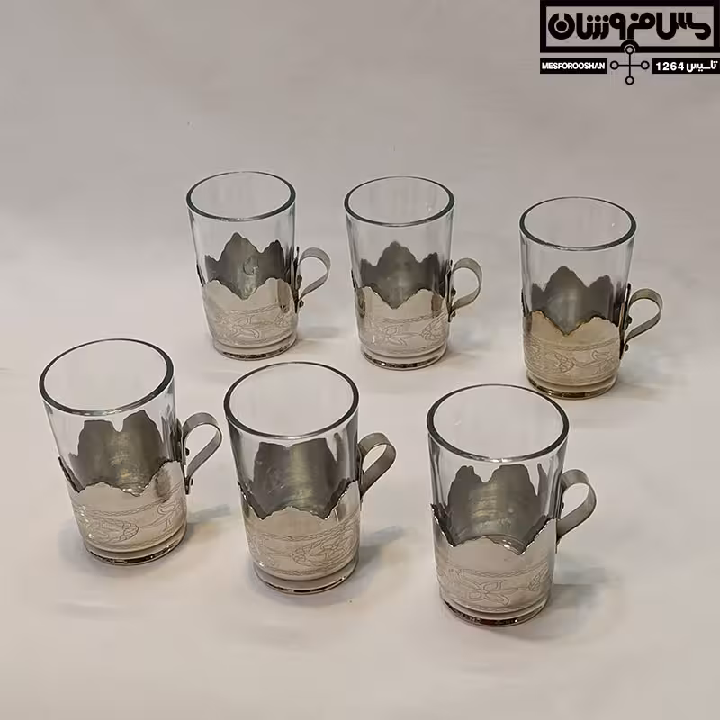 لیوان گالش مسی سایز 1 مدل تابسان ست 6 تایی