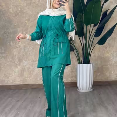 مانتو شلوار زنانه میکرو مدل ست 200282