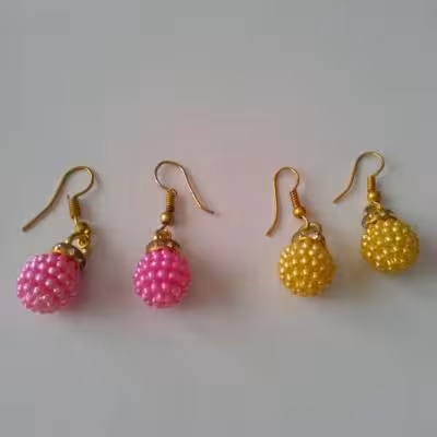 گوشواره آویز طرح تمشک