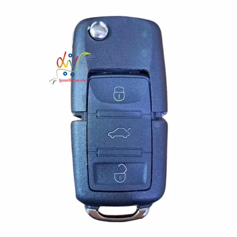 قاب ریموت سمند تاشو سه دکمه