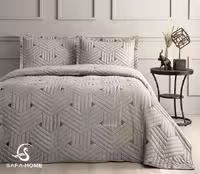 روتختی دونفره کتان 6 تکه طرح لئون