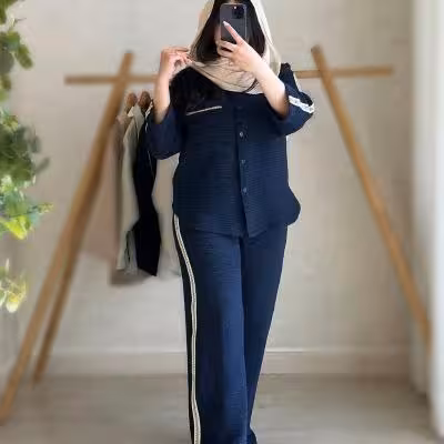 ست شومیز شلوار ابروبادی ترکیبی