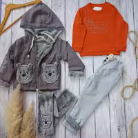 سوییشرت شلوار  اسپرت مناسب پسر و دختر در 4 سایز 40 تا 55 در سه رنگ زیبا