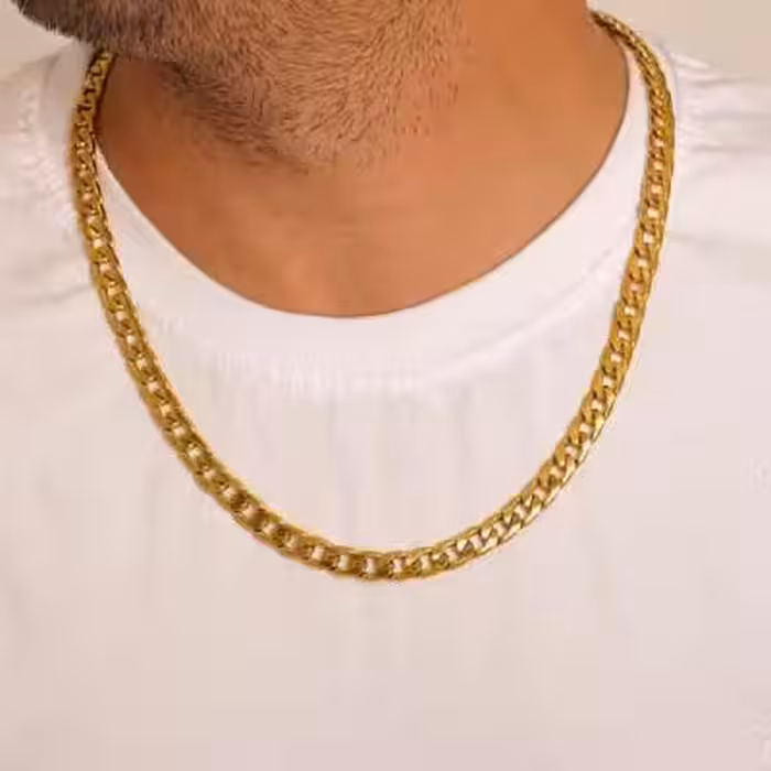 زنجیر مردانه کارتیر (Cartier ) 9 میل با استیل 304 درجه یک .کد z41.