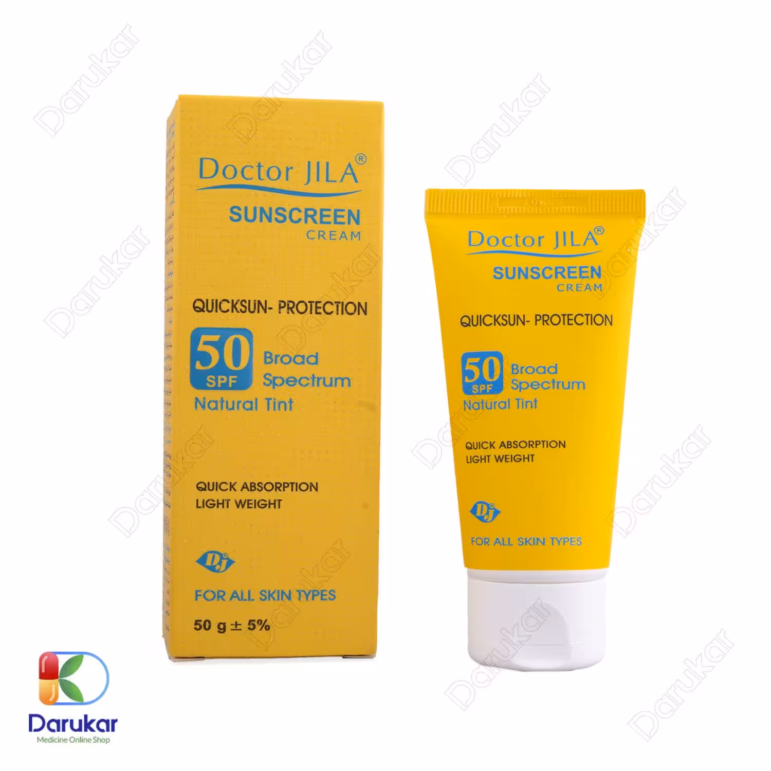 کرم ضد آفتاب رنگی کوئیک سان-پروتکشن دکتر ژیلا