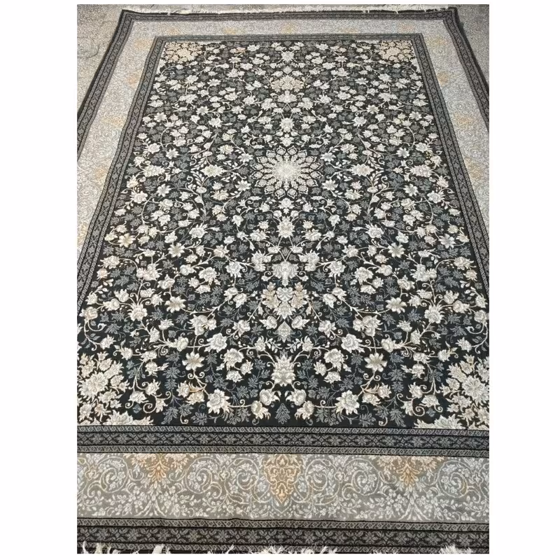 فرش ماشینی کاشان500شانه طرح 700شانه ورژن12متری طرح تلمادودی(باارسال رایگان)