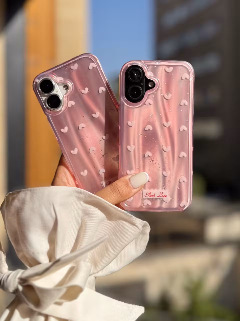 قاب قلب لیزری Pink Love