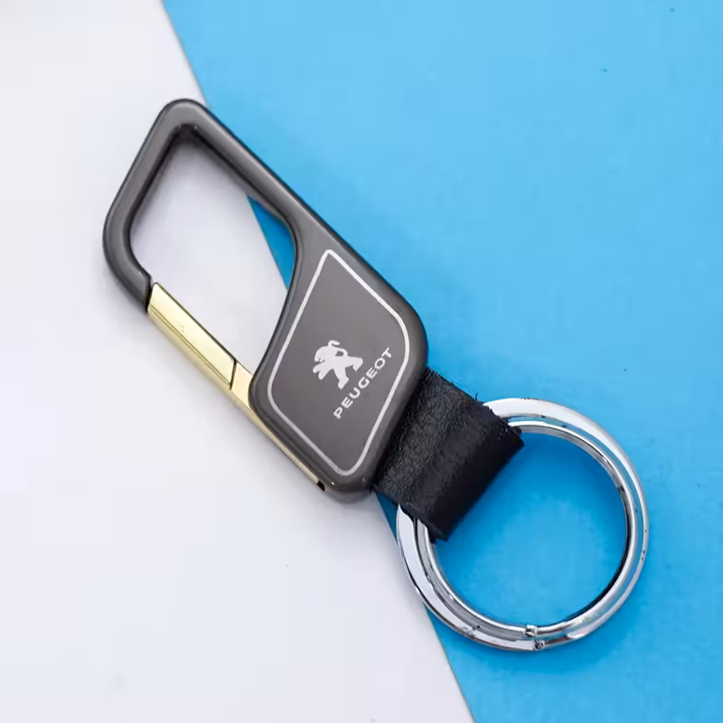 سرکلیدی قلاب کمری پژو فلزی مارکPEUGEOT کد 30966