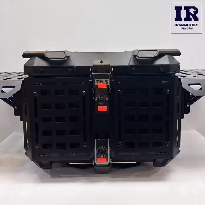 باکس موتور سیکلت مکعبی فلزی Tns مشکی کد T45-13