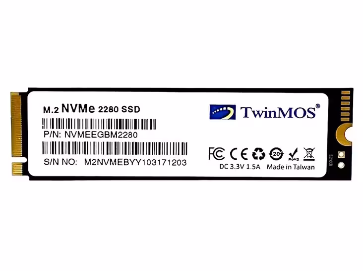 حافظه SSD اینترنال توینموس PCIe M.2 2280 ظرفیت 256 گیگابایت