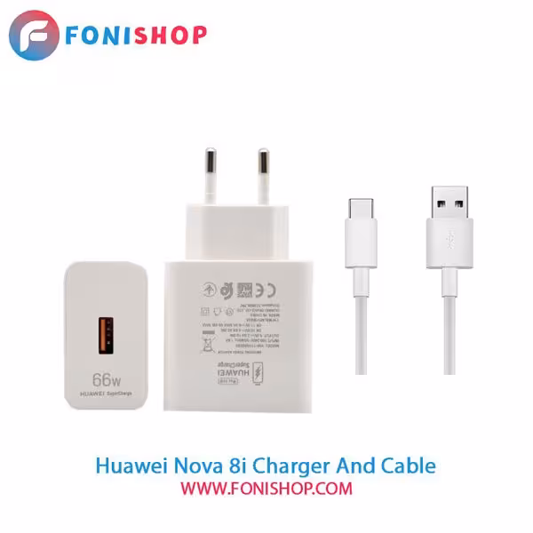 کابل و شارژر فست شارژ اصلی هوآوی Huawei Nova 8i