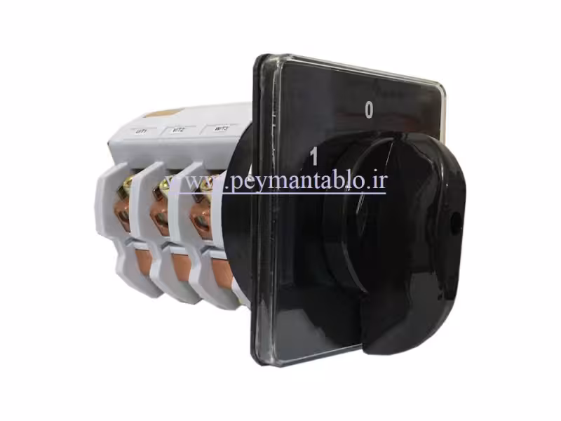 کلید سلکتور (گردان) سه فاز ، دو طرفه ،100 آمپر ، KAVEH