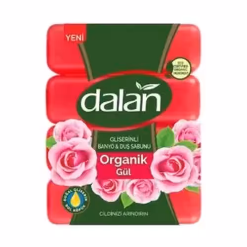 صابون دالان Dalan Glycerin & Organic Rose با رایحه گل رز 600 گرم