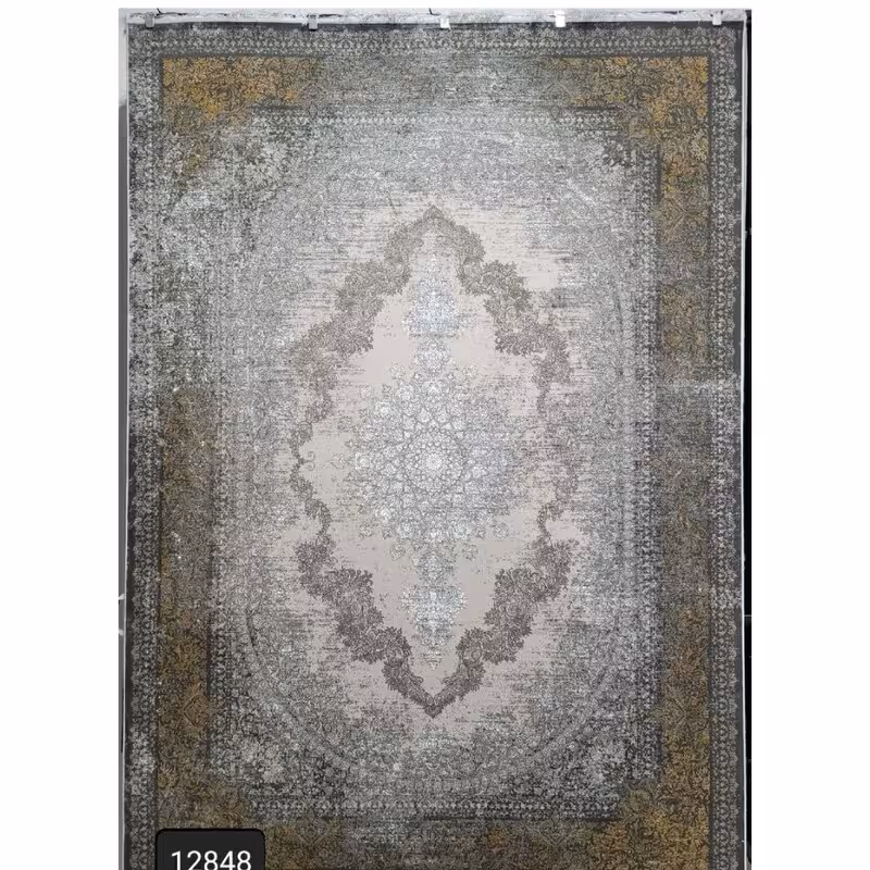 فرش 9متری ماشینی کاشان1200شانه تراکم3600 کد12848(باارسال رایگان)