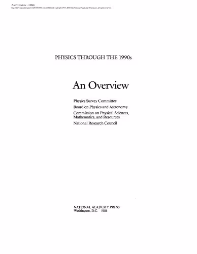 خرید و دانلود نسخه کامل کتاب Overview: Physics Through the 1990s
