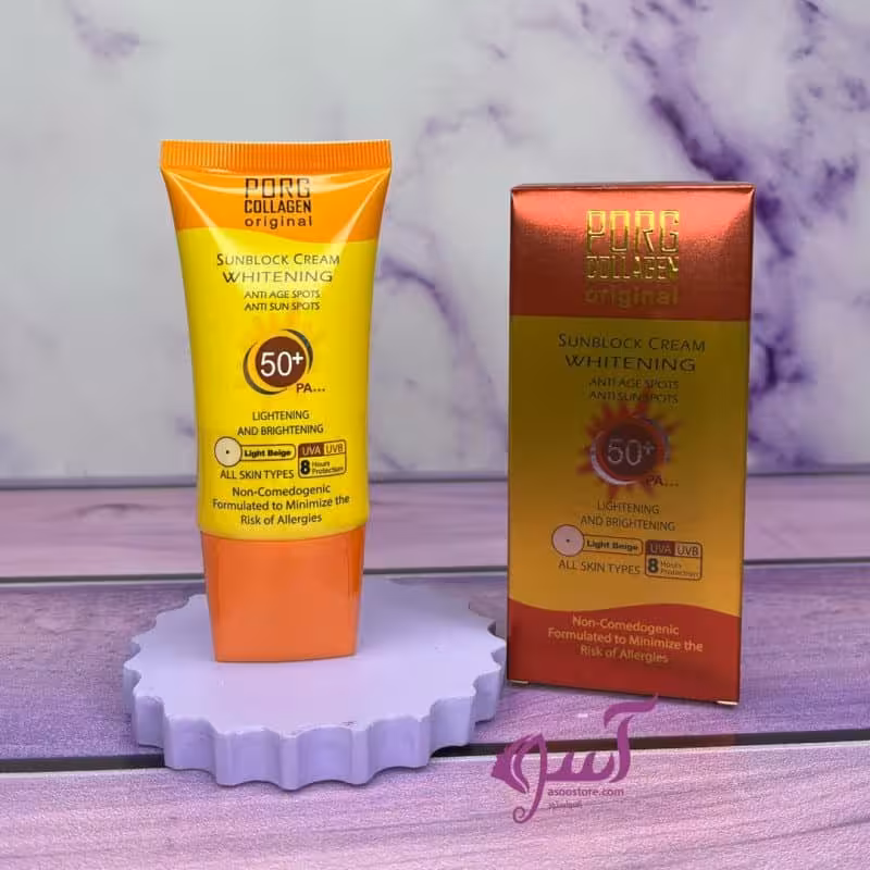 کرم ضد آفتاب collagen دارای spf50