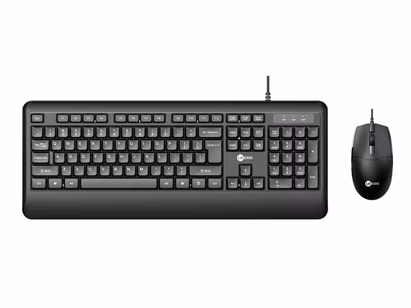 کیبورد و ماوس با سیم لنوو Lenovo Lecoo CM104 Wired Keyboard And Mouse Business Combo