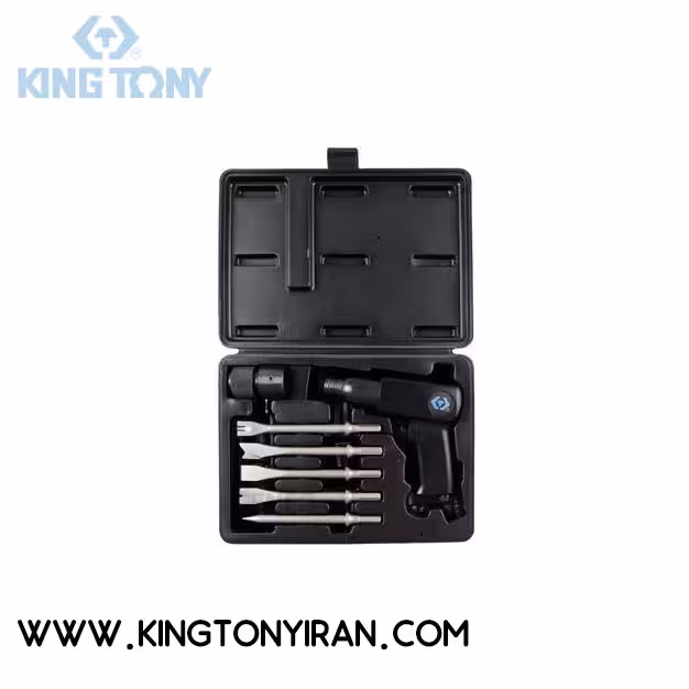 5H210BP  –  دستگاه چکش بادي با انواع نوک مته 9 عددي کينگ توني