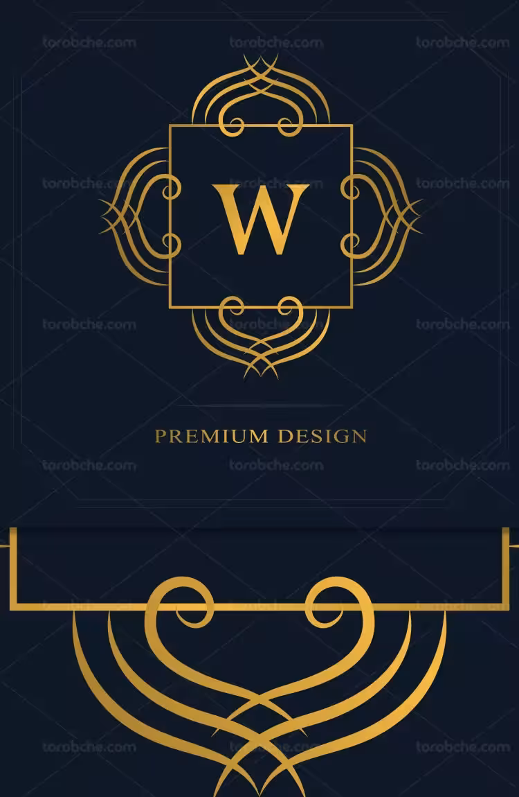 وکتور لوگو مونوگرام W | گرافیک با طعم تربچه