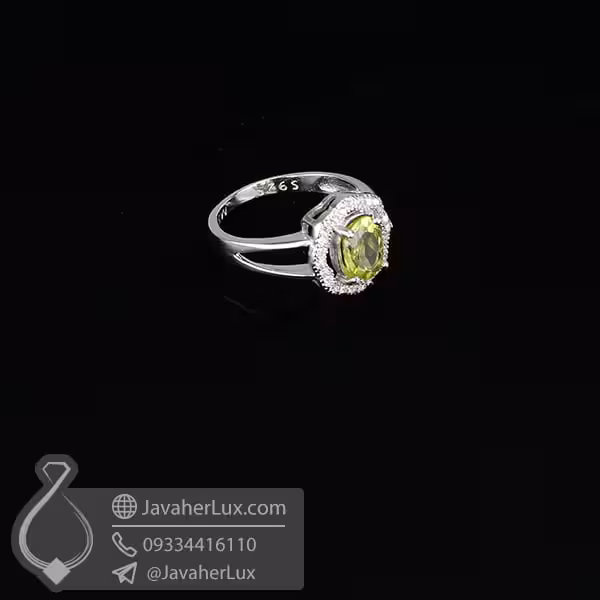 انگشتر نقره زنانه زبرجد _ کد : 100648