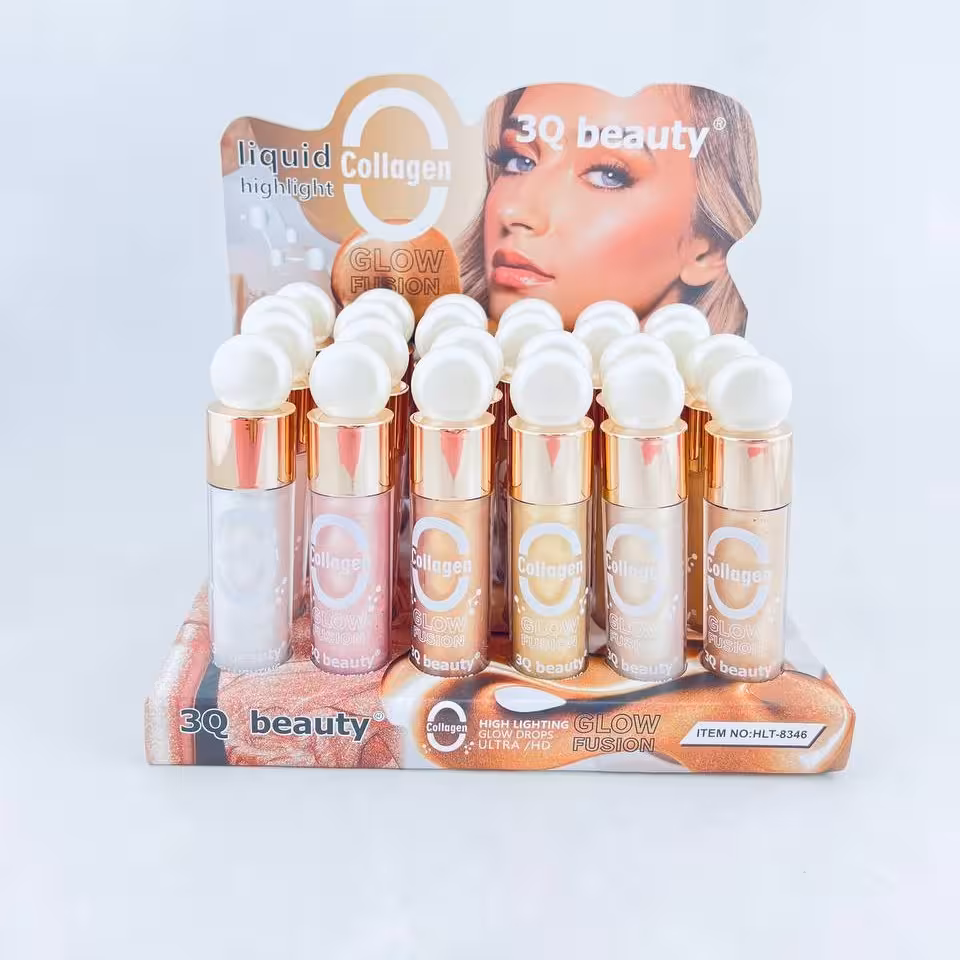 پک 6 عددی هایلایتر مایع درب مرواریدی تری کیو بیوتی