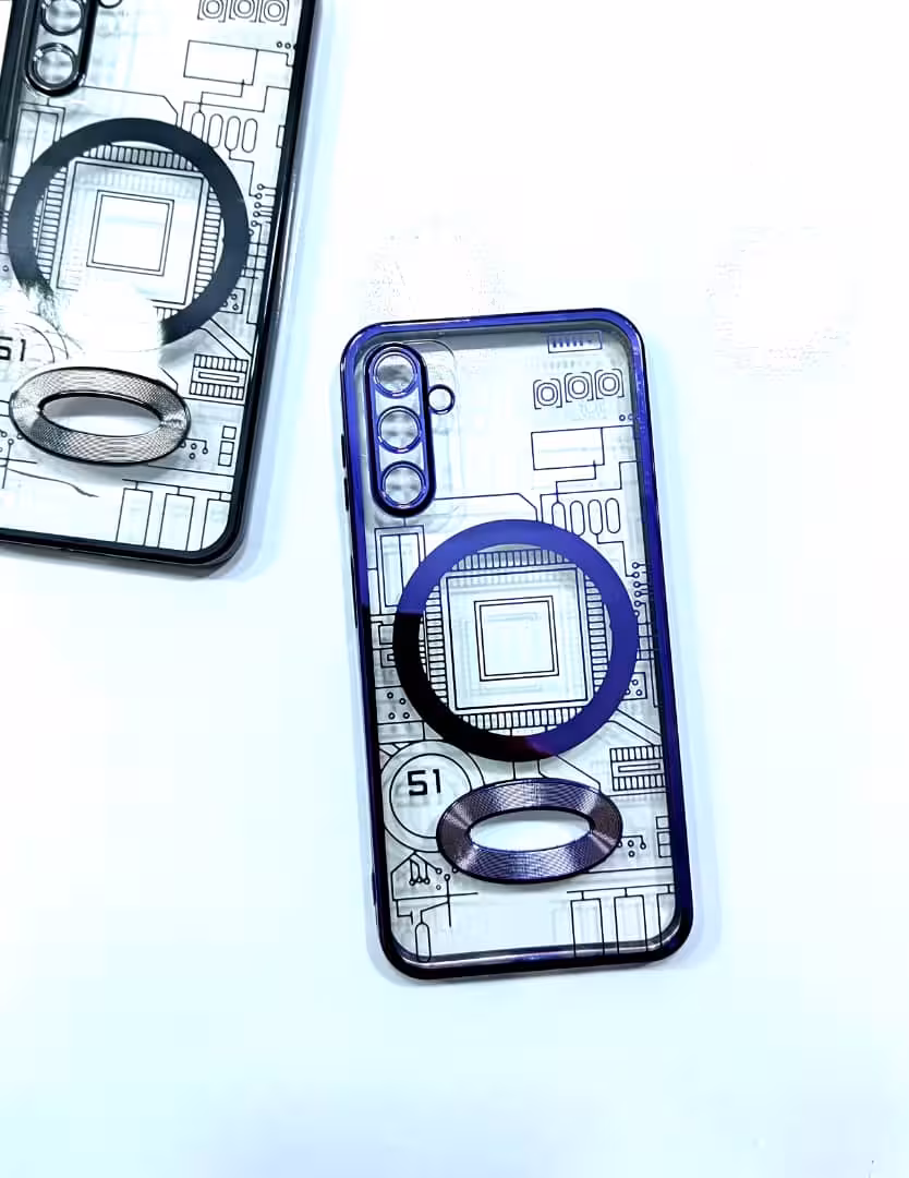 قاب الکترو شفاف طرح مگ سیف سامسونگ A54Samsung A54 mag safe design electro transparent frame