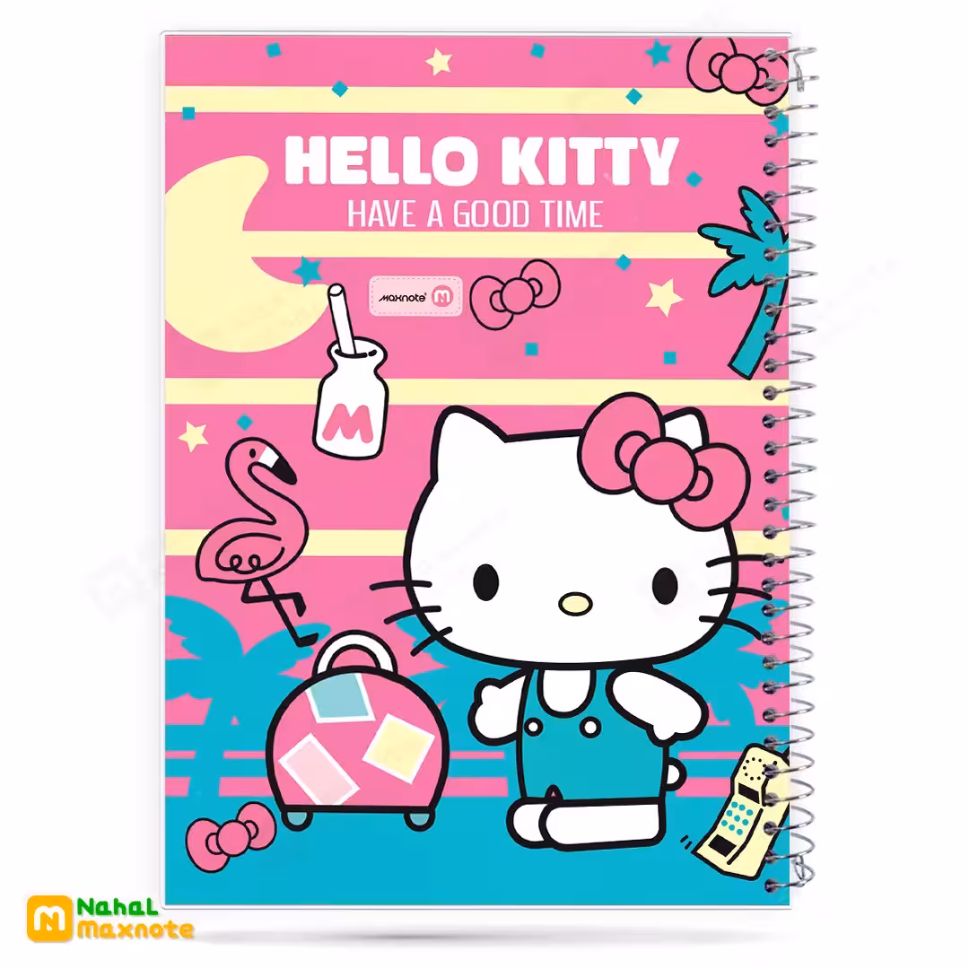 دفتر 80 برگ سیمی طلقی فانتزی کد 9814.طرح 4