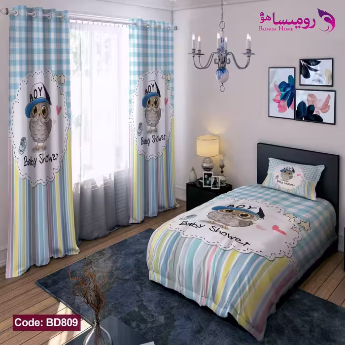 قیمت و خرید روتختی طرح جغد یک نفره برند دکو کد BD809
