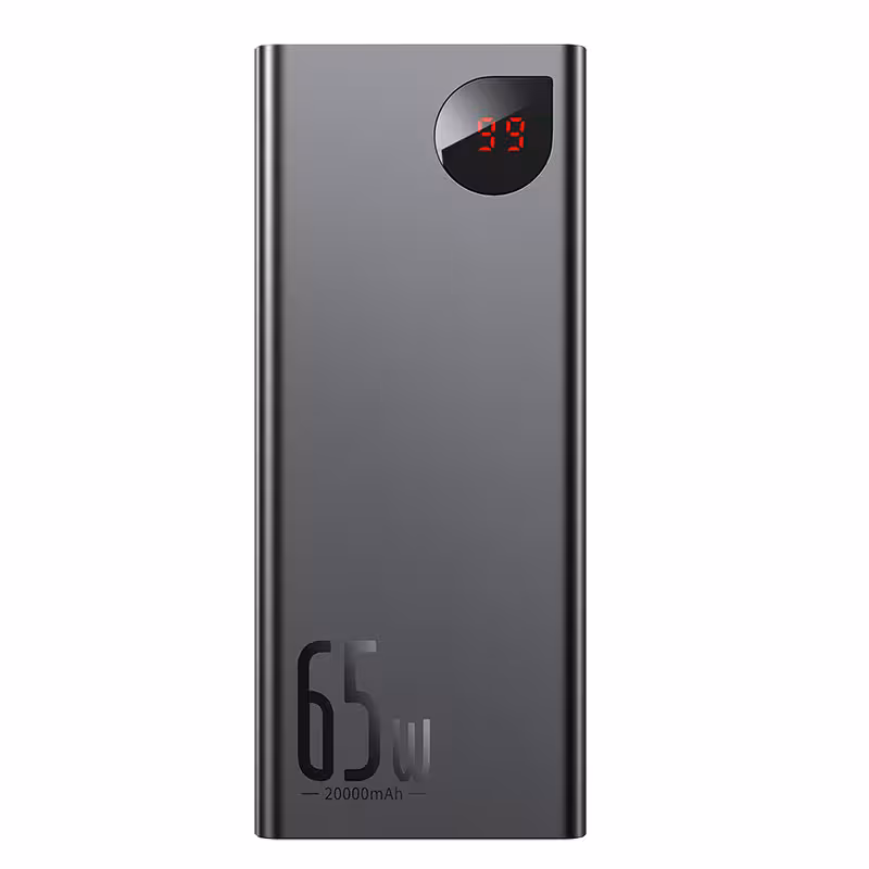 پاوربانک بیسوس مدل PPADM65 PPIMDA-D01 توان 65W ظرفیت 20000 میلی آمپر