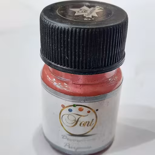 رنگ پودری قرمز  فونت اصلی 10 گرمی (مخصوص رنگ کردن روی کیک، دسر، فوندانت و ...)