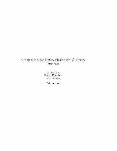 خرید و دانلود نسخه کامل کتاب Group theory for Maths, Physics and Chemistry students