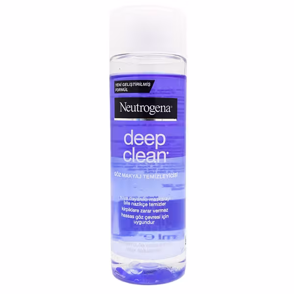محلول آرایش پاک کن چشم نوتروژینا مدل deep clean  حجم 125 میلی