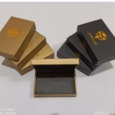 جعبه سکه کارتی طلایی مشکی در پک 12تایی