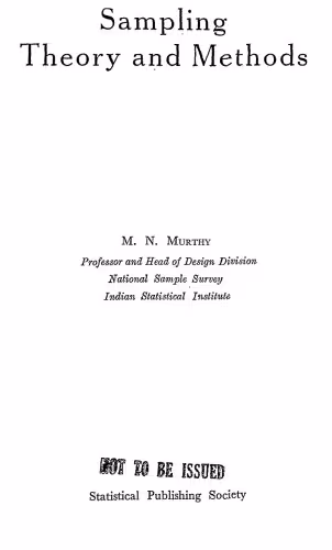 خرید و دانلود نسخه کامل کتاب Sampling Theory and Methods