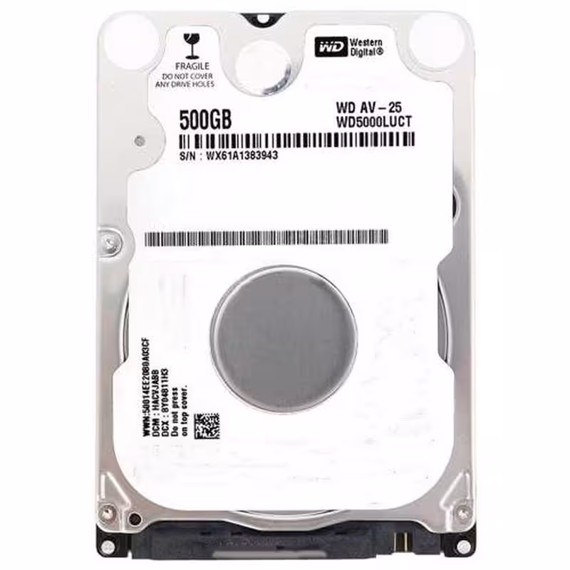 هارددیسک وسترن دیجیتال مدل WD5000LUCT ظرفیت 500 گیگابایت | کالا مکس