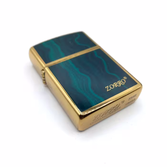 فندک بنزینی زورو سبز طلایی کد A130021