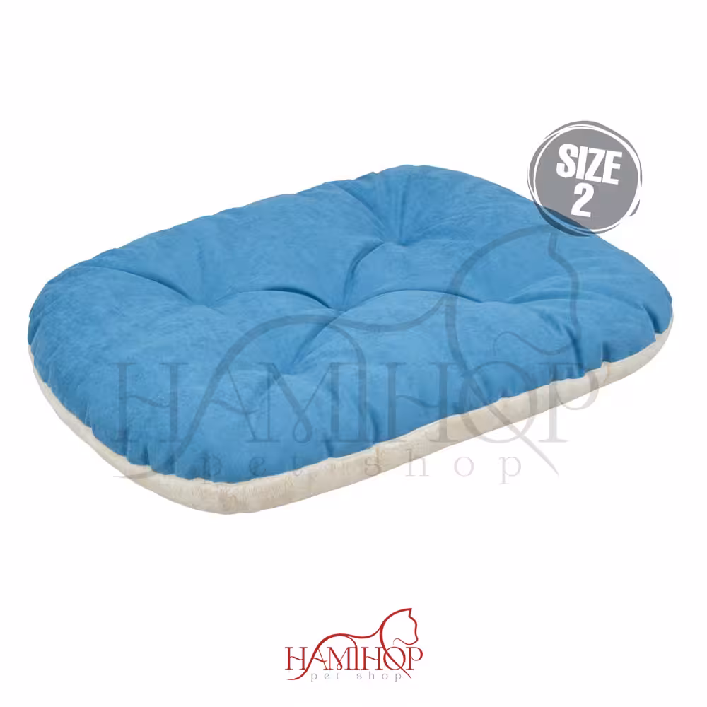 جای خواب سگ و گربه مدل لین رنگ آبی سایز 2