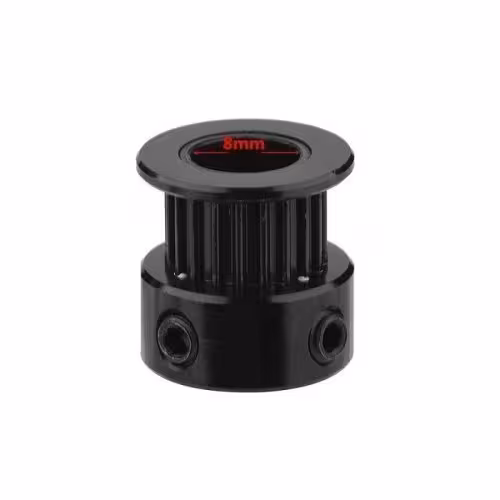 خرید و قیمت پولی 20 دندانه GT2-20 شفت 8 عرض 6 میلیمتر مشکی