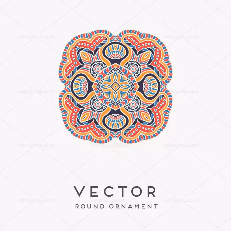 وکتور ماندالا رنگی | گرافیک با طعم تربچه