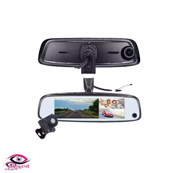 آینه مانیتوردار سیمکارتی 3 لنزه خودرو مدل K3000