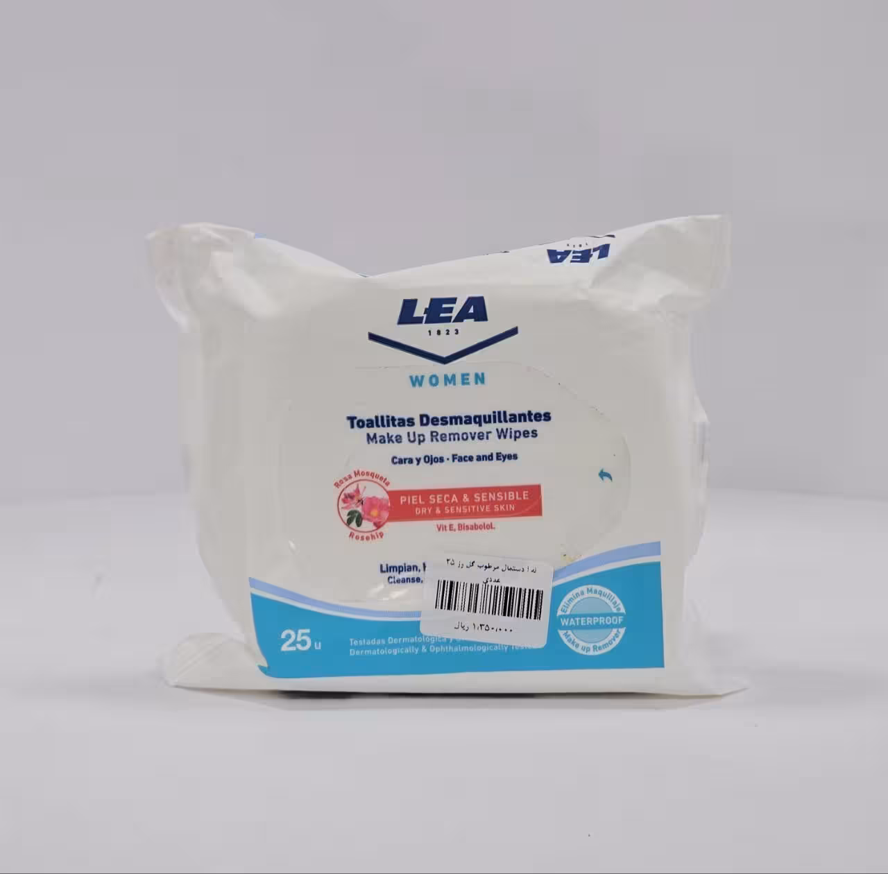 له آ دستمال مرطوب گل رز پوست خشک و حساس 25 عددی LEA