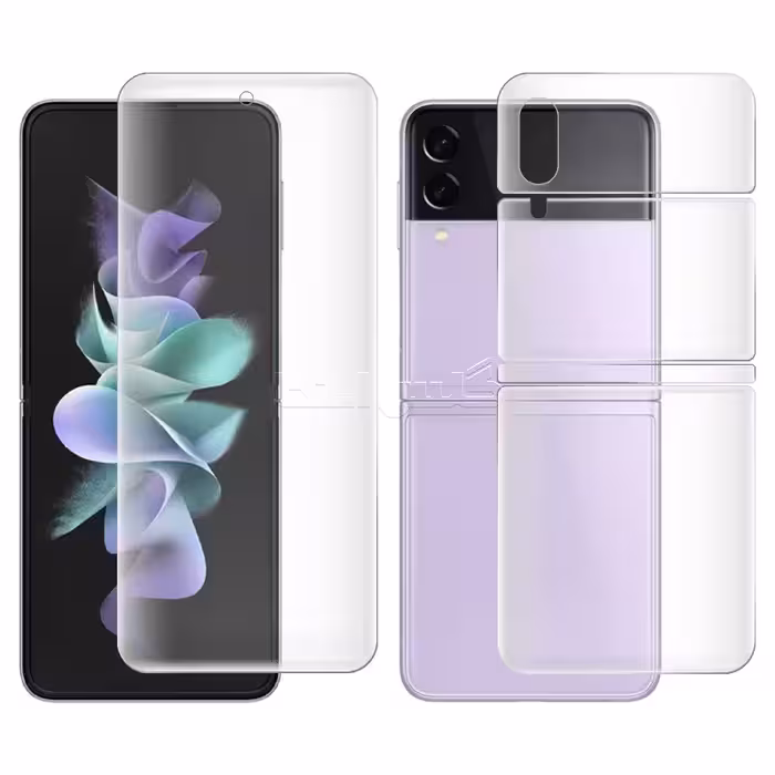 گلس هیدروژلی مات سامسونگ Z Flip 3 به همراه محافظ پشت