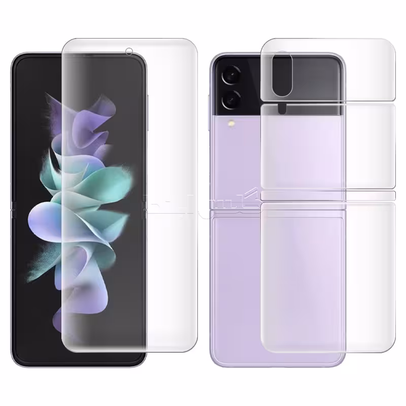 گلس هیدروژلی مات سامسونگ Z Flip 3 به همراه محافظ پشت