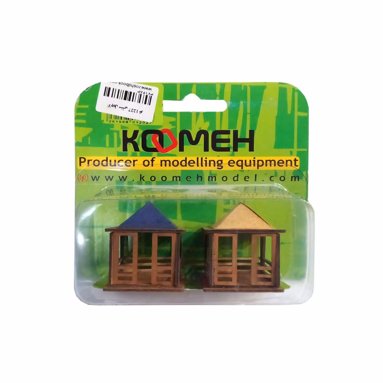 ماکت آلاچیق کومه مقیاس 1/100 بسته 2 عددی