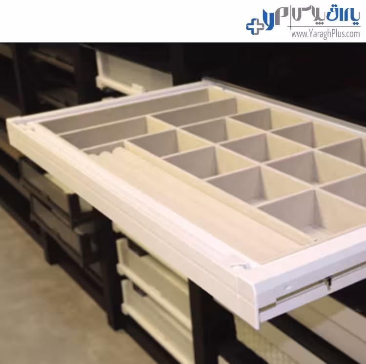 سینی مشبک ریلی جای کمربند و کراوات و زیورآلات رنگ سفید طرح ایتالین فانتونی