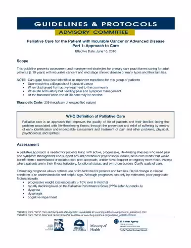 خرید و دانلود نسخه کامل کتاب The Clinical Practice Guidelines Palliative Care for the Patient with Incurable Cancer or Advanced Disease