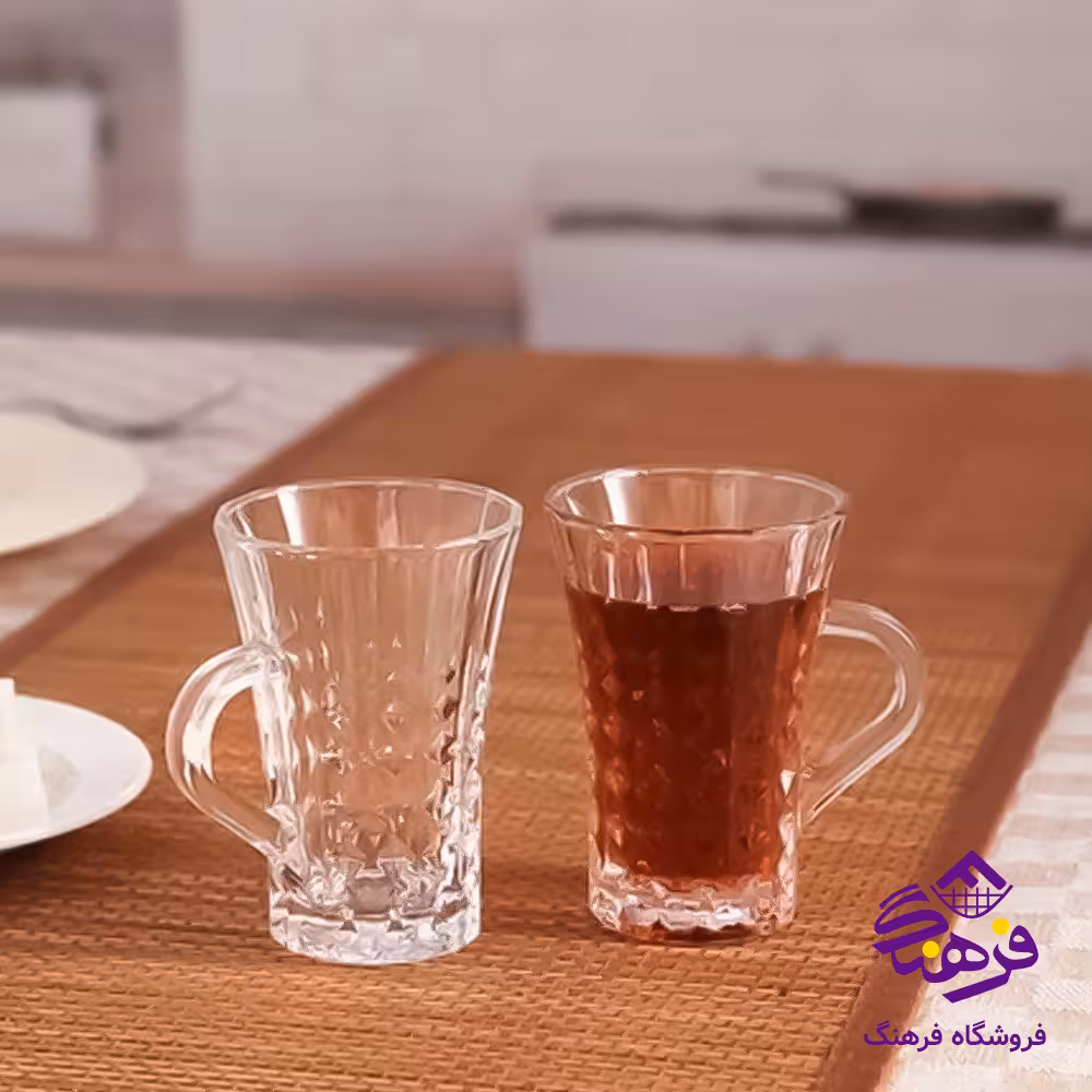 نیم لیوان ساینا دسته دار کادو کاوه (6دک)
