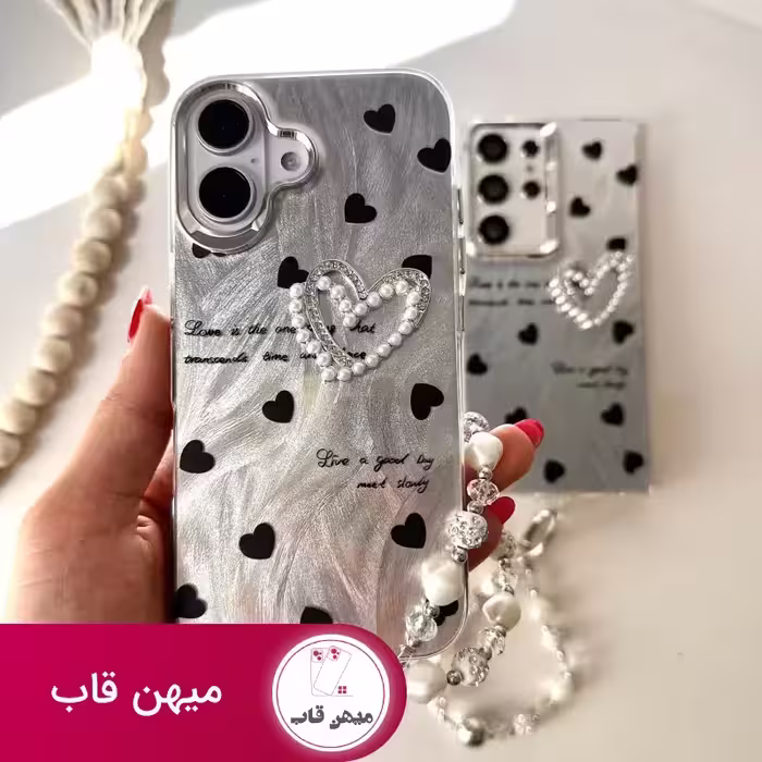 قاب گوشی Black Hearts - کد (107425)